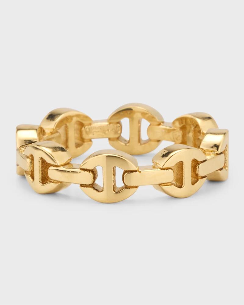 Hoorsenbuhs 18K Yellow Gold Dame Tri Link Ring Cover