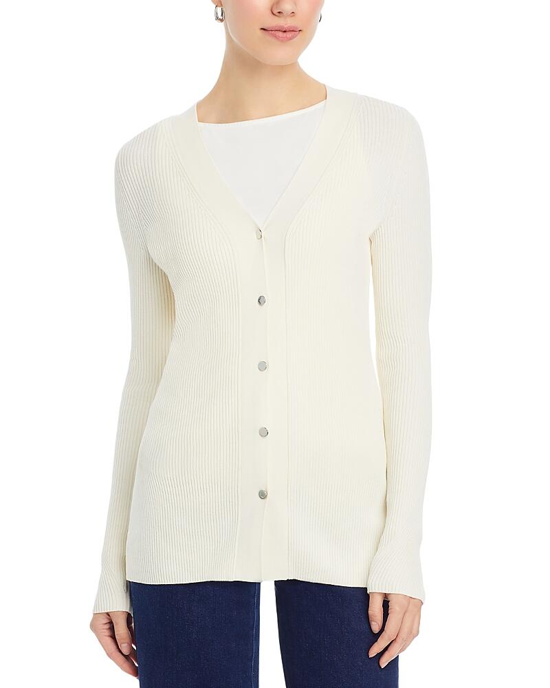 Boss Farinda Ribbed V Neck Cardigan Cover