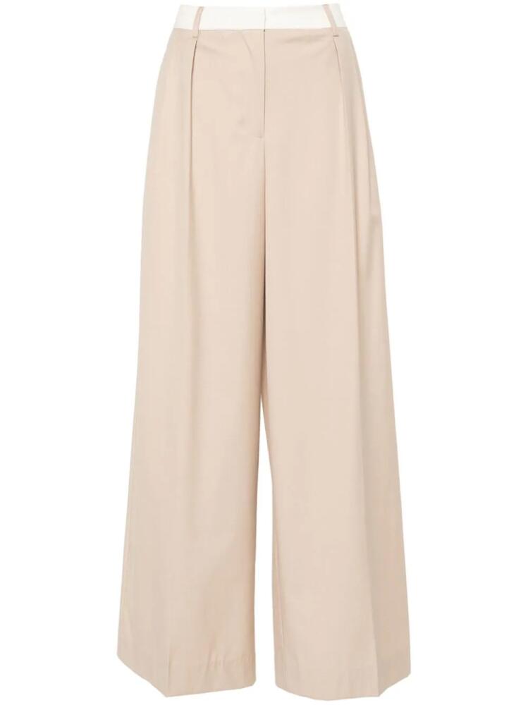 REMAIN wide-leg trousers - Neutrals Cover