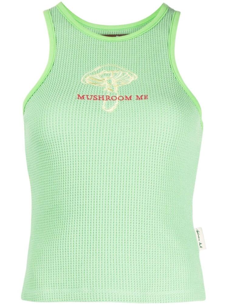 Andersson Bell embroidered-motif tank top - Green Cover