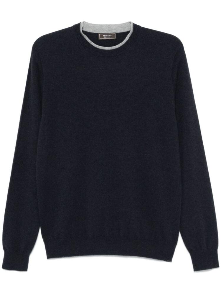 Peserico layered sweater - Blue Cover