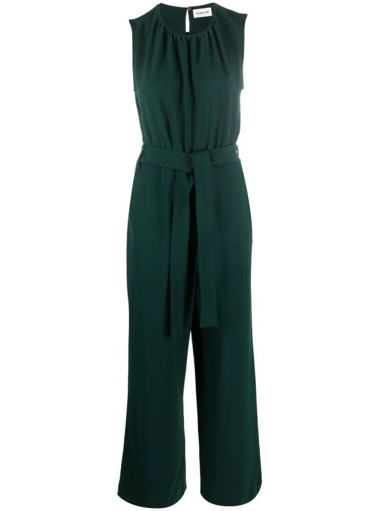 P.A.R.O.S.H. sleeveless tie-waist jumpsuit - Green Cover