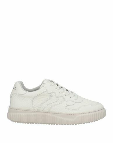 Voile Blanche Woman Sneakers Off white Leather Cover