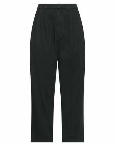 Haikure Woman Pants Black Cotton, Elastane Cover