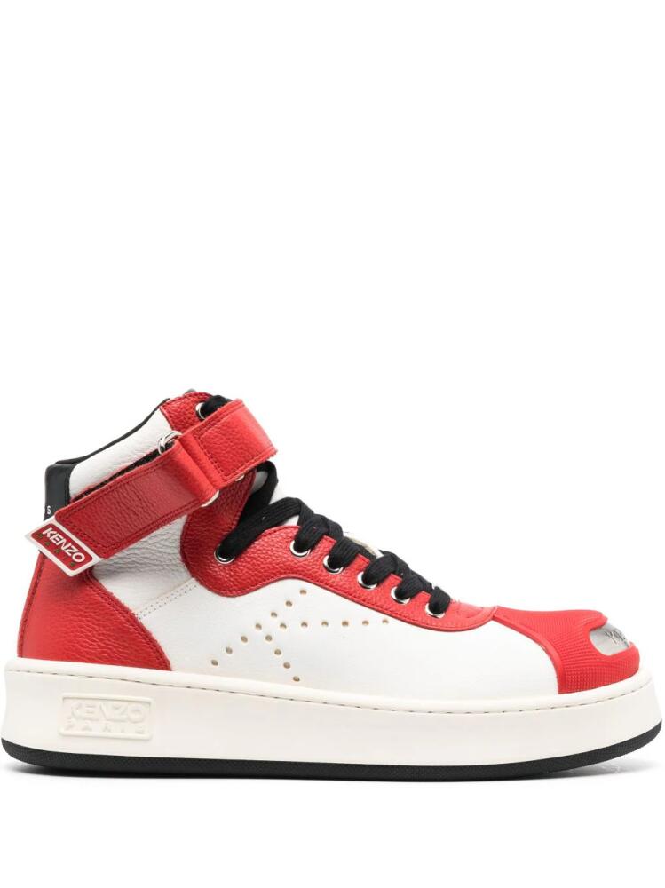 Kenzo Hoops two-tone sneakers - Red Cover