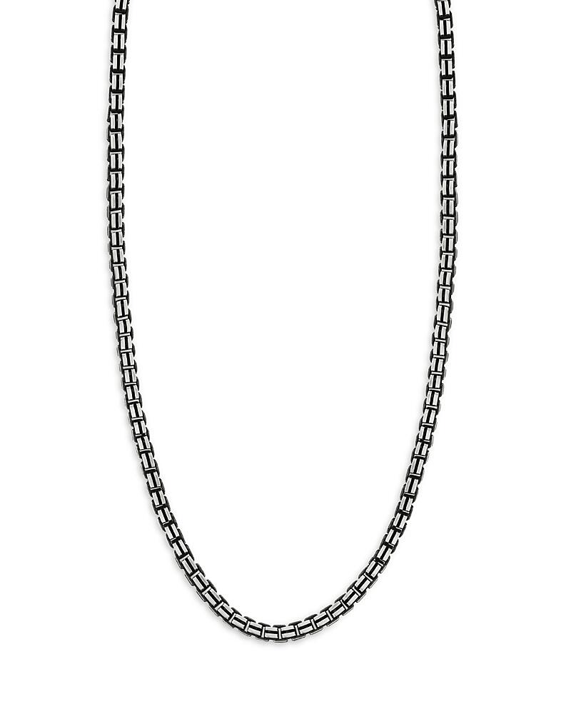 Milanesi And Co Oxidized Sterling Silver Box Chain Necklace, 20 Cover