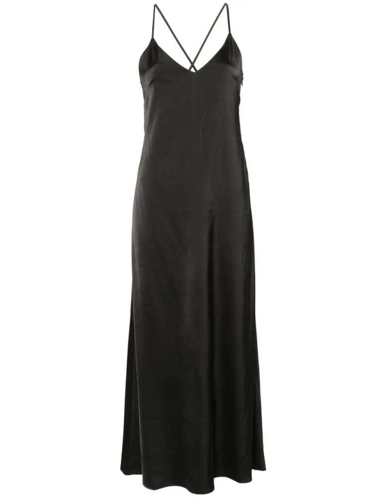 IVY OAK textured V-neck maxi dress - Black Cover