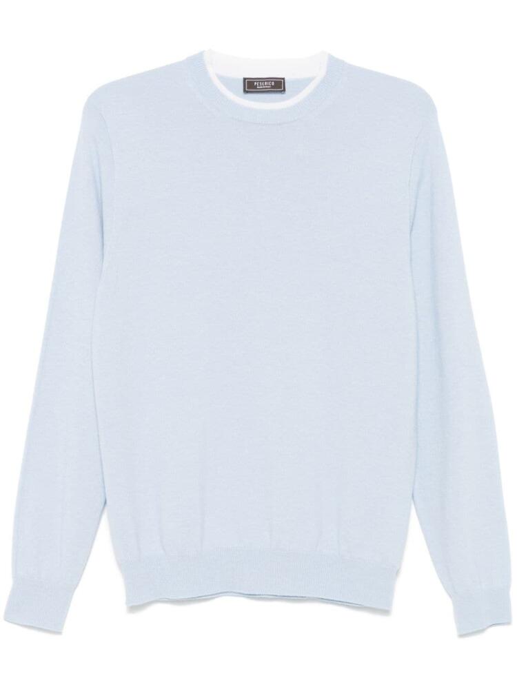 Peserico layered sweater - Blue Cover