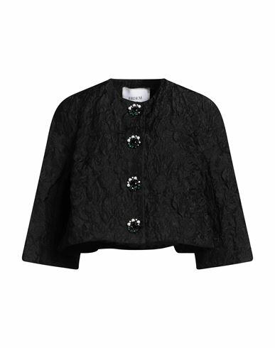 Erdem Woman Jacket Black Polyester, Polyamide Cover