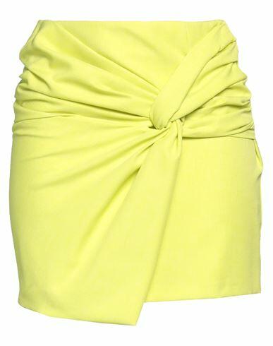 Soallure Woman Mini skirt Acid green Polyester Cover