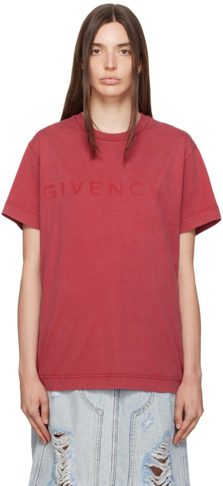 Givenchy Red Printed T-Shirt Cover