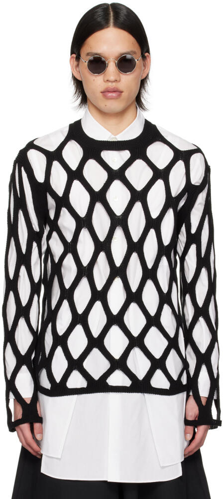 Black Comme des Garçons Black Cutout Sweater Cover