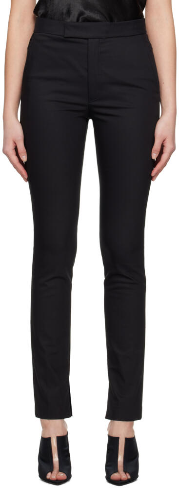 Helmut Lang Black Slit Trousers Cover