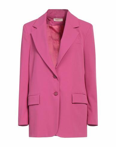 Kontatto Woman Blazer Fuchsia Polyester, Elastane Cover