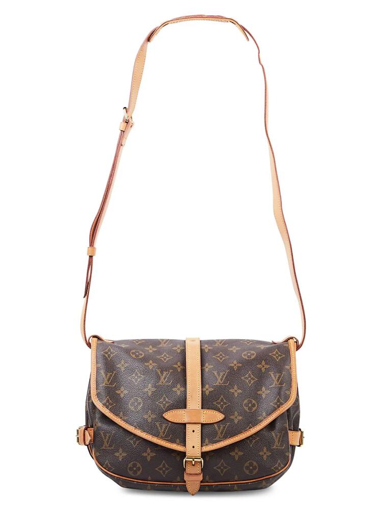 Louis Vuitton Women's Saumur 30 Monogram Coated Canvas Shoulder Bag - Brown Cover