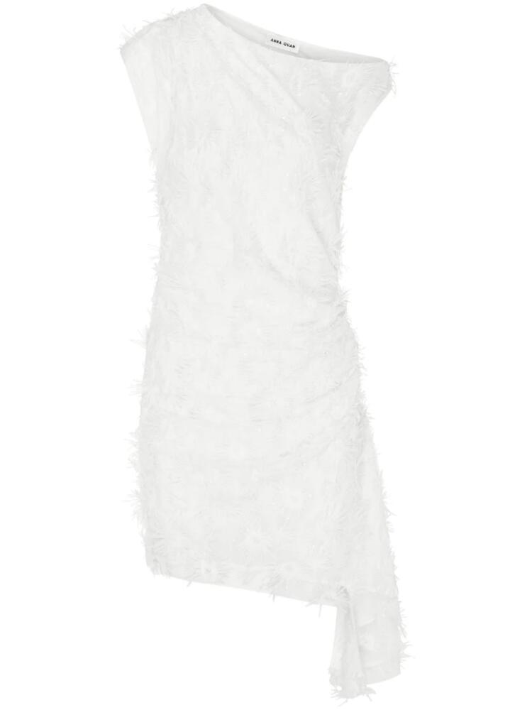 Anna Quan Flora one-shoulder mini dress - White Cover