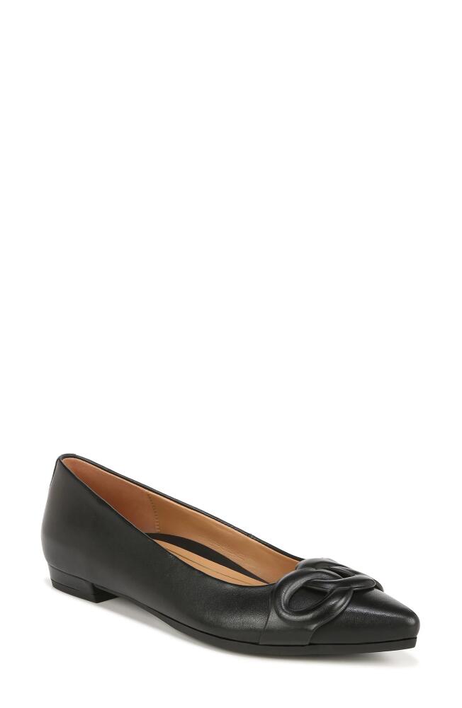 Vionic Arielle Pointed Toe Flat in Black Cover