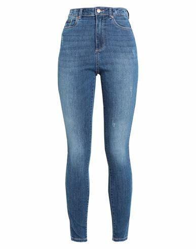 Vero Moda Woman Jeans Blue Cotton, Polyester, Recycled polyester, Viscose, Elastane Cover