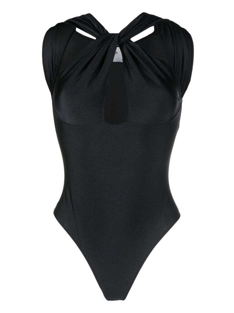 Coperni twist-front cut-out bodysuit - Black Cover