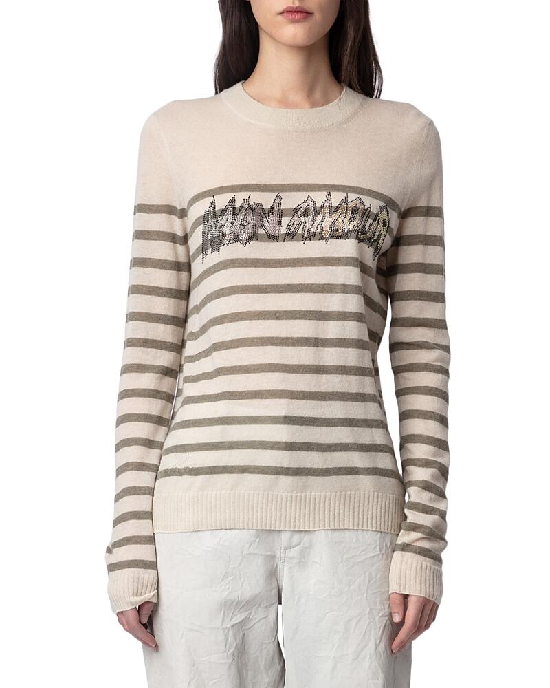 Zadig & Voltaire Source Cashmere Striped Sweater Cover