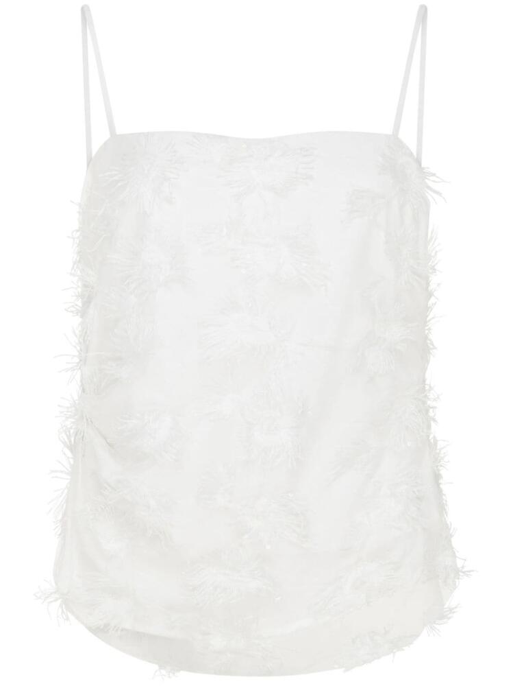 Anna Quan The Nadine frayed top - White Cover