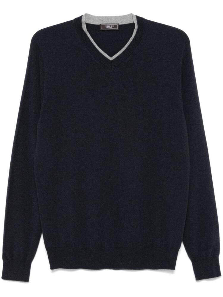 Peserico layered sweater - Blue Cover