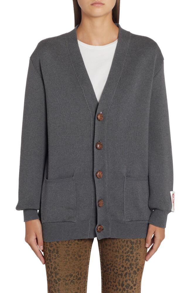 Golden Goose Darnelle V-Neck Cardigan in Dark Grey Melange Cover