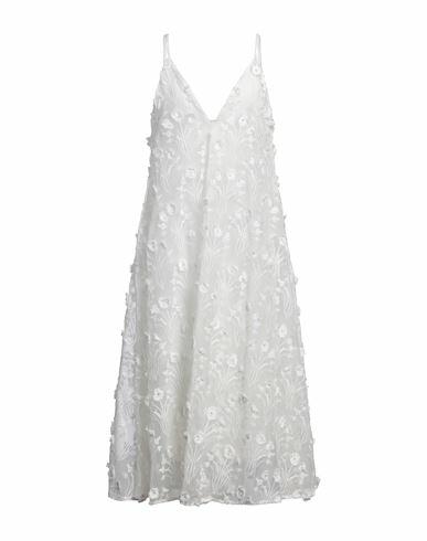 Agua By Agua Bendita Woman Midi dress White Polyester Cover