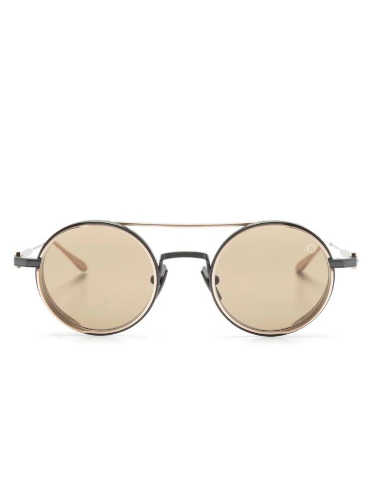 Akoni Eris round-frame sunglasses - Brown Cover