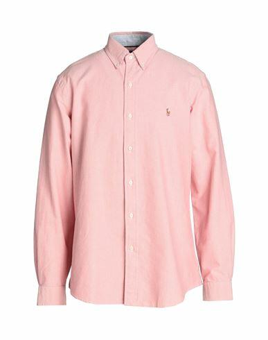 Polo Ralph Lauren Custom Fit Oxford Shirt Man Shirt Salmon pink Cotton Cover