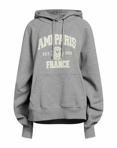 Ami Alexandre Mattiussi Woman Sweatshirt Grey Cotton Cover