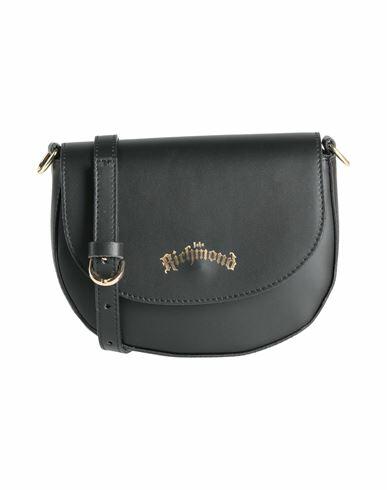 John Richmond Woman Cross-body bag Black Leather Cover