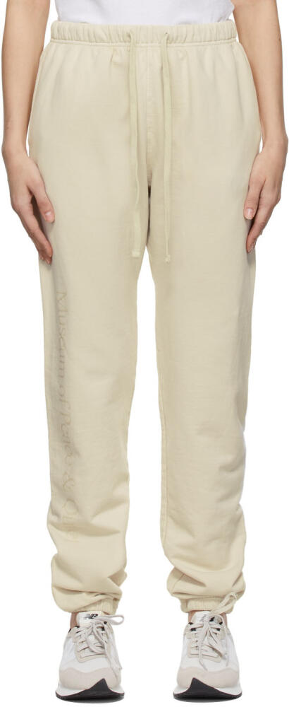 Museum of Peace & Quiet Beige Logo Lounge Pants Cover