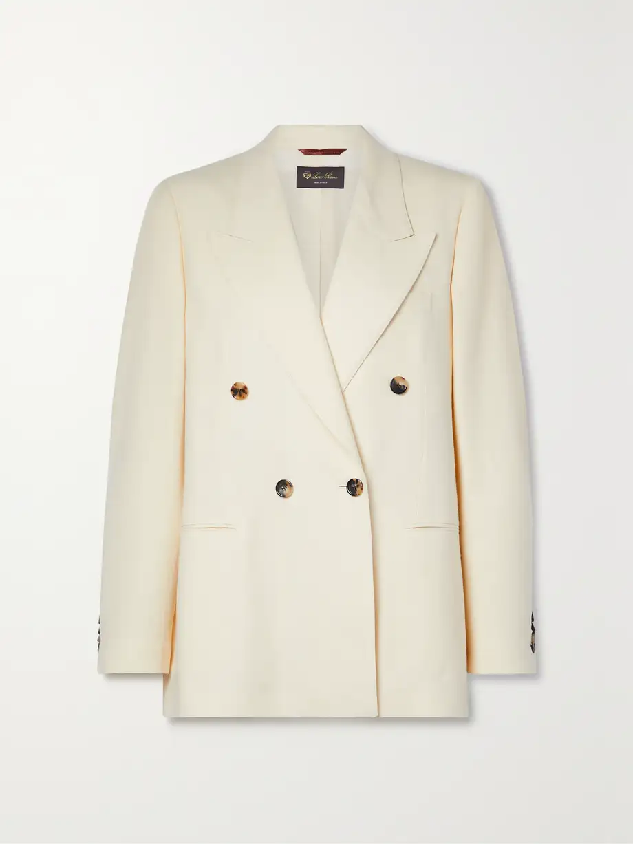 Loro Piana - Aurora Linen And Wool-blend Twill Blazer - White Cover