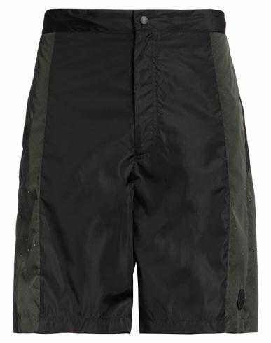 Moncler Man Shorts & Bermuda Shorts Black Polyamide Cover