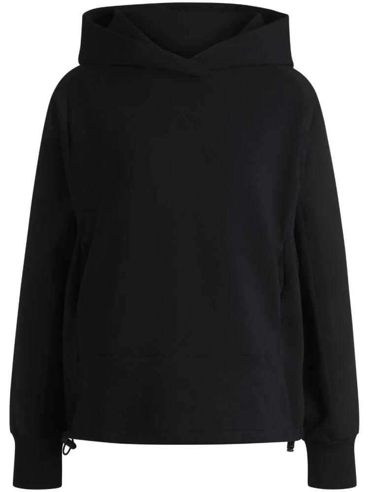 BOSS drawstring-hem hoodie - Black Cover