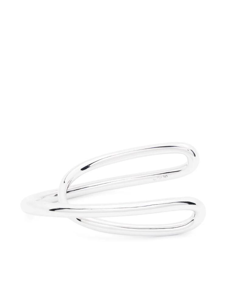 Charlotte Chesnais Initial twisted silver cuff bracelet Cover