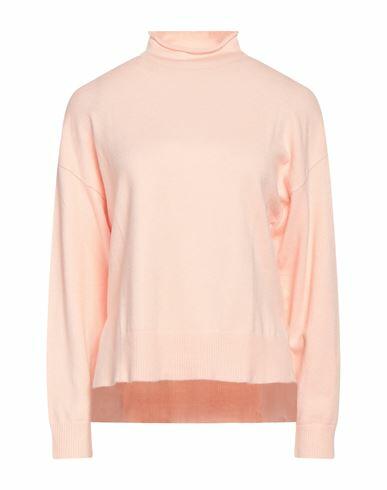 French Connection Woman Turtleneck Light pink Viscose, Polyester, Polyamide Cover