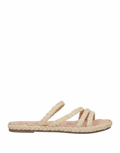 Manebí Woman Sandals Cream Natural raffia Cover