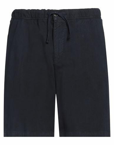 North Sails Man Shorts & Bermuda Shorts Navy blue Cotton, Linen, Elastane Cover