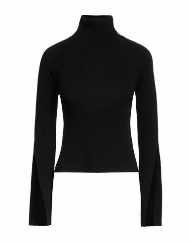 Akep Woman Turtleneck Black Viscose, Polyester, Polyamide Cover