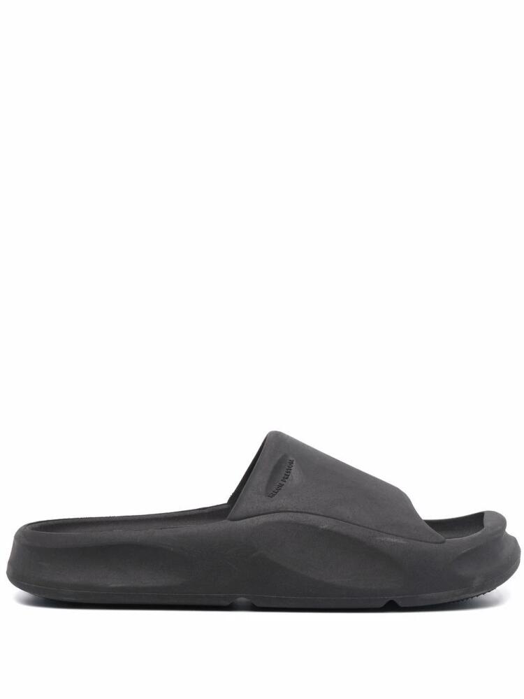 Heron Preston square-toe moulded slides - Black Cover