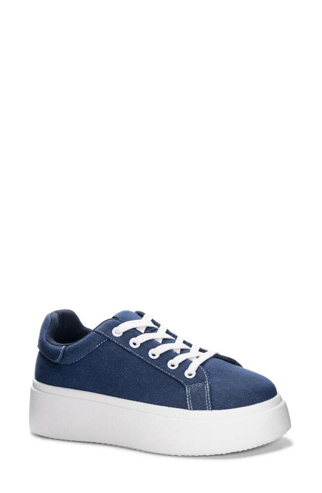 Dirty Laundry Record Platform Sneaker in Blue Cover