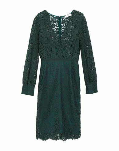 Anna Molinari Woman Midi dress Dark green Polyamide, Cotton Cover