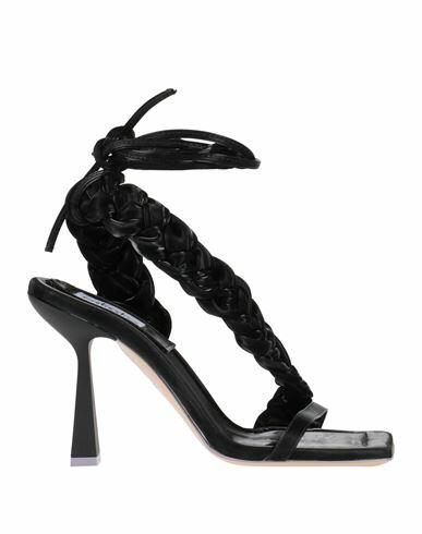 Sebastian Milano Woman Sandals Black Textile fibers Cover