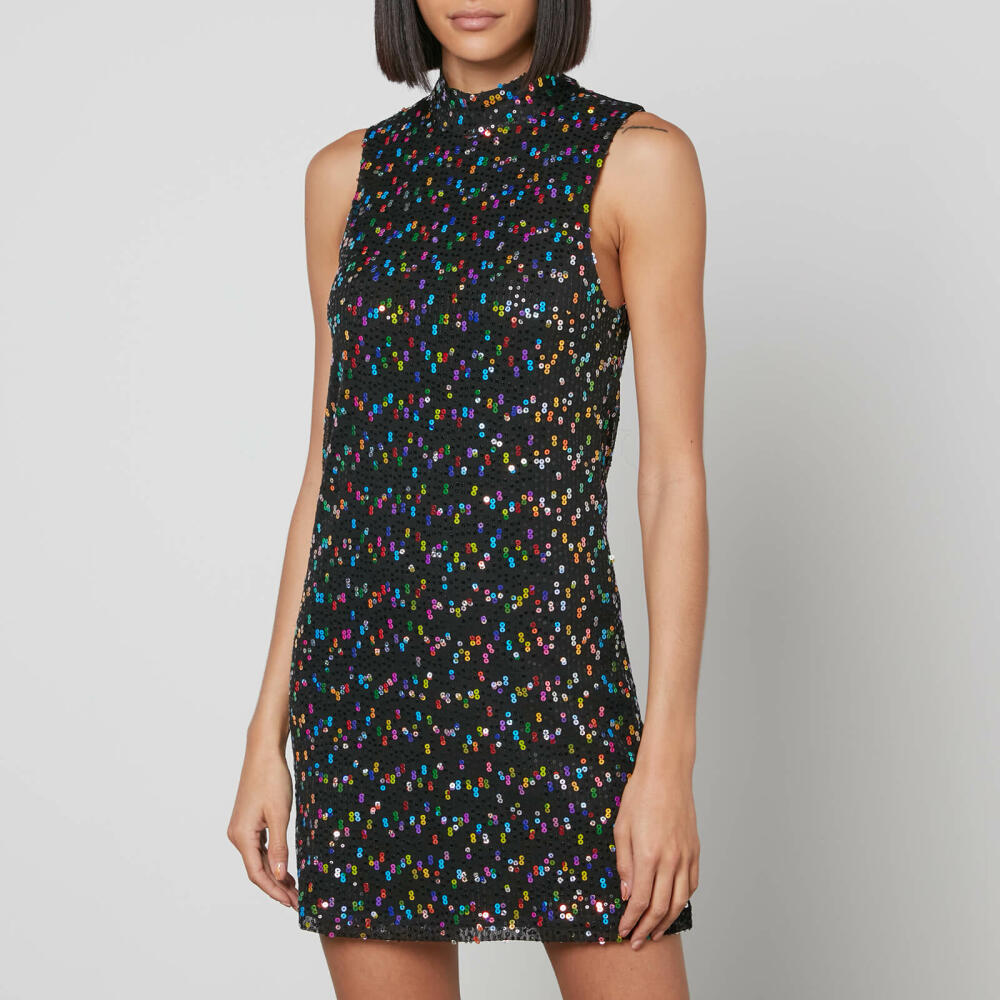 Never Fully Dressed Sassi Sequined Mesh Mini Dress Cover