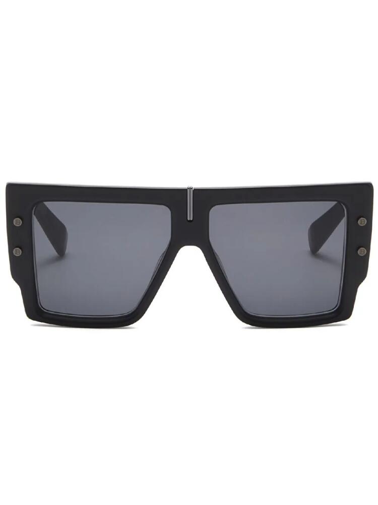 Balmain Eyewear B-Grand oversize-frame sunglasses - Black Cover