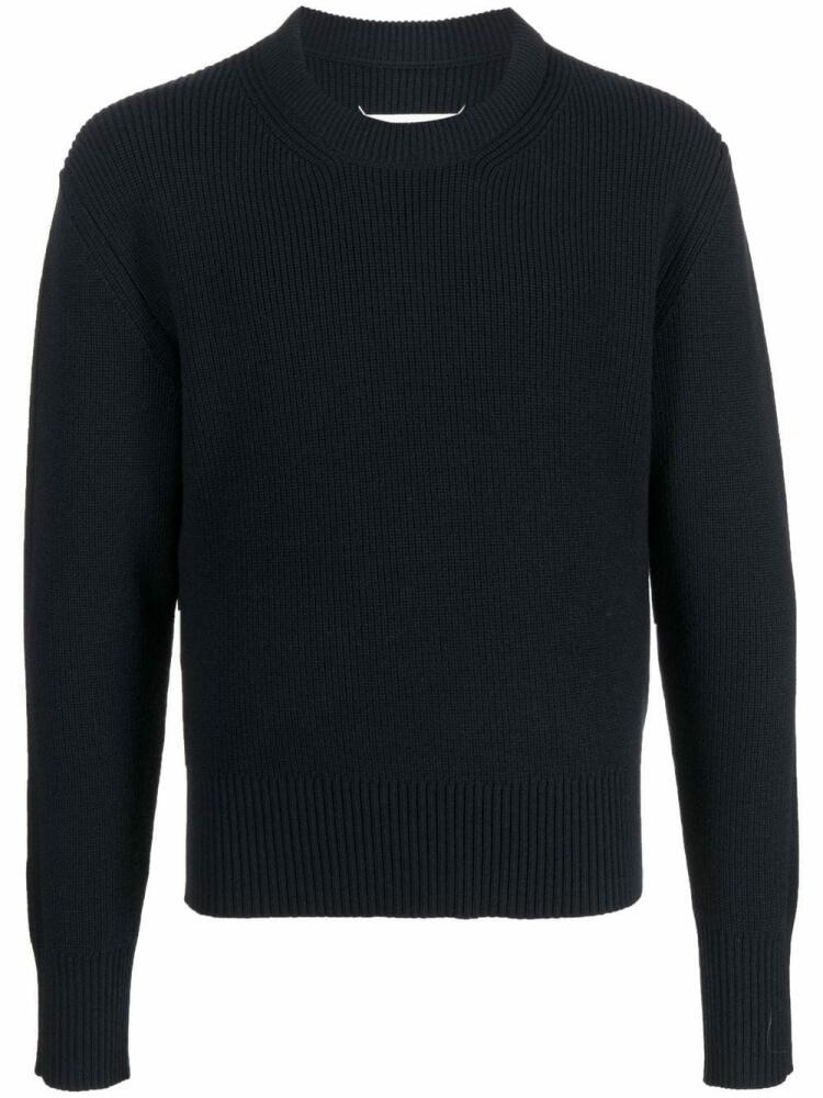 Maison Margiela four-stitch crew-neck jumper - Blue Cover