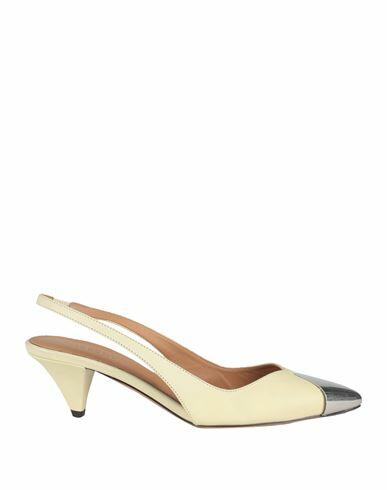 Isabel Marant Woman Pumps Light yellow Soft Leather Cover