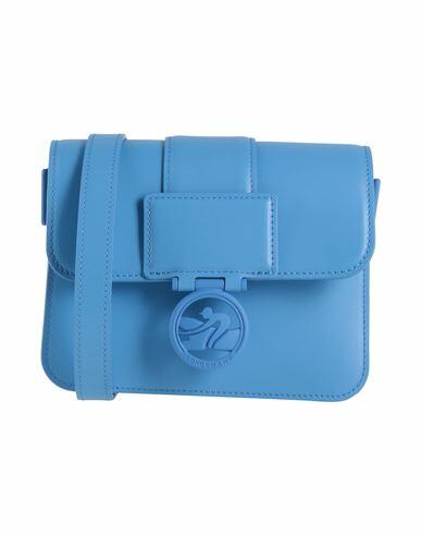 Longchamp Woman Cross-body bag Azure Leather Cover